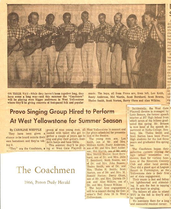 Coachmen 1966 Provo News Article