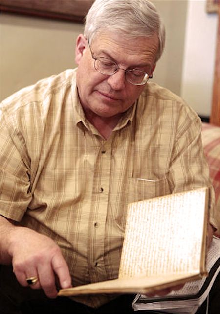 Brent F. Ashworth with rare documents