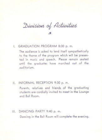 1949 BYH Graduation Program - 2