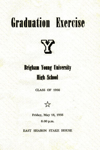 BYH Class of 1956 Graduation Program 1
