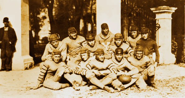 1920 BYH Football Team by the Pearly Gates